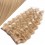 One piece clip human hair wefts