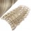 One piece clip human hair wefts