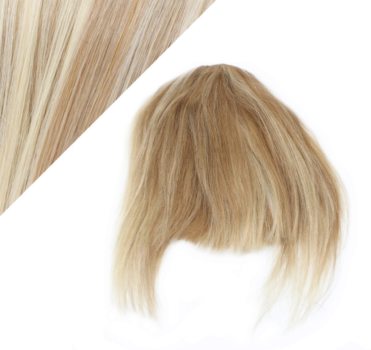 Clip in bang/fringe human hair remy – mixed blonde - Hair Extensions  Hotstyle